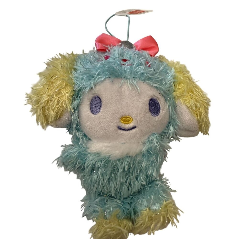 Sanrio My Melody Colorful Bunny Plush 6" With Pink Bow & Yellow Ears Gift Easter